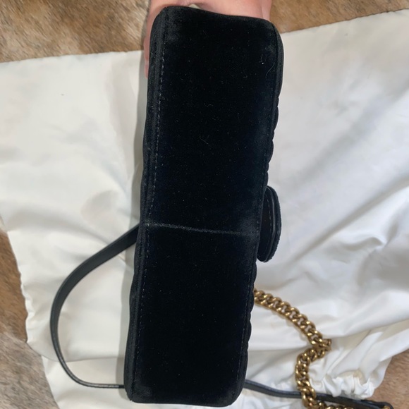 SOLD Gucci GG Marmont Velvet Mini Bag - Picture 7 of 9